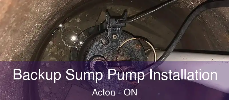  Backup Sump Pump Installation Acton - ON