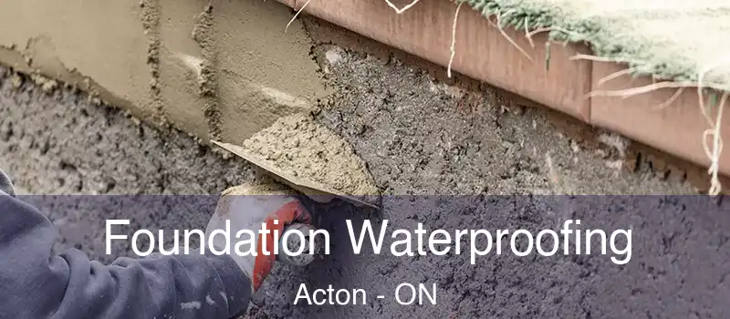  Foundation Waterproofing Acton - ON